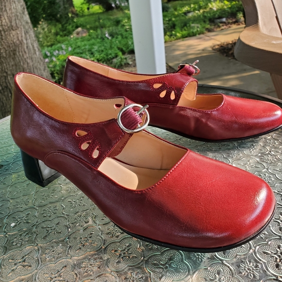 Shoes - Red Mary Jane Shoes